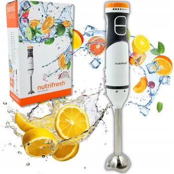 TYČOVÝ MIXÉR NUTRIFRESH 600W TURBO BÍLÝ S NAPÁJENÍM ZE SÍTĚ