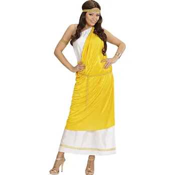 Karnevalový kostým Dámský kostým římská dáma, žlutý - L