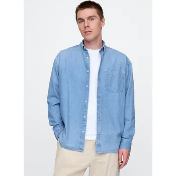 Pánská košile GAP Oversize džínová košile Big Shirt - Pánské GAP světle modrá 3250584