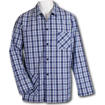 LUIZ Pánský pyžamový kabátek na knoflíky -Popelín- Pablo 327 Velikost: 60