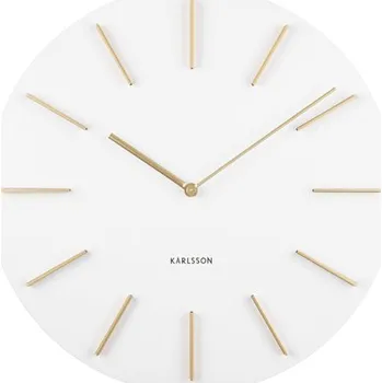 Hodiny Nástěnné hodiny Discreet 40 cm Karlsson (Barva - bílá)