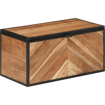 Úložný box vidaXL Úložný box 60 x 30 x 30 cm masivní akáciové dřevo a železo