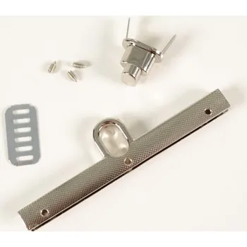 Zapínání na kabelky kovové typ 1 - stříbrné