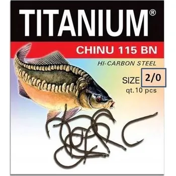 Rybářský háček Háčky s protihrotem Robinson Titanium Chinu 115BN, 8 ks