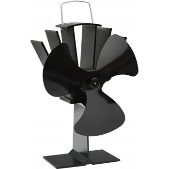 Krbový ventilátor Krbový ventilátor 14,5 x 12 x 21,5 cm, černý