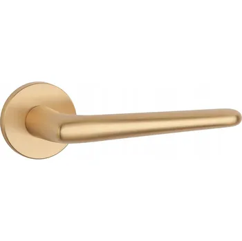 Dveřní kování Klika s kulatou rozetou Lavanda Slim 7mm, zlatá matná APRILE