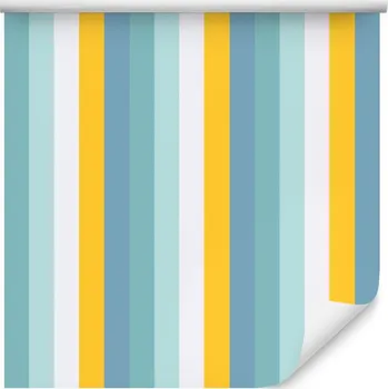 Tapeta Tapeta s barevnými svislými pruhy, obývací pokoj, ložnice