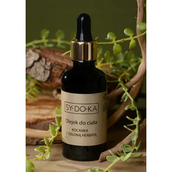 Tělový olej SYDOKA Přírodní tělový olej slaměnka s zeleným čajem