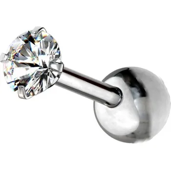 Piercing Piercing z chirurgické oceli s kamenem cartilage