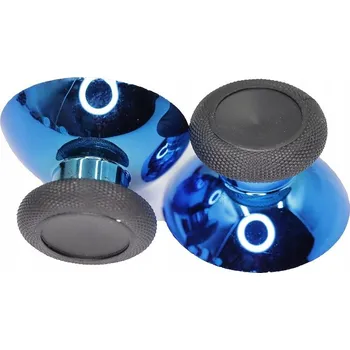 Gamepad SADA 2X KRYTKA / ČEPICE ANALOGOVÉ PÁČKY PRO OVLADAČ XBOX ONE XS SERIES XS, CHROMOVÁ