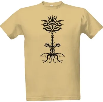 Tričko s potiskem Masožravka tribal pánské