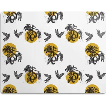 Miska pro psa Podložka pod misku pro kočky psa Ovoce na větvičce 90x60