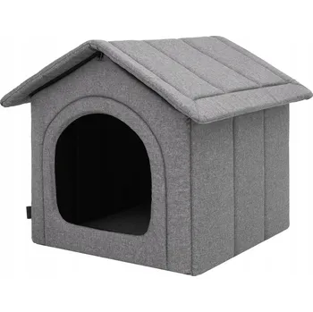 Pelíšek pro psa Bouda pelíšek pro psa nebo kočku s odnímatelnou střechou, budka se střechou 52x53cm