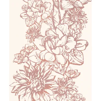 Tapeta VLIESOVÁ TAPETA VELKÝ KVĚT NA SVĚTLÉM POZADÍ