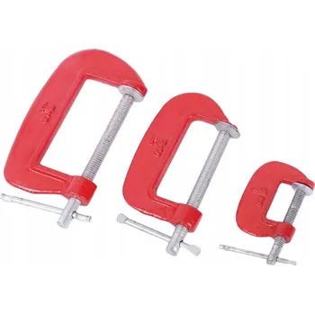 Truhlářská svěrka TRUHLÁŘSKÁ SVĚRKA ZÁMEČNICKÁ SVĚRKA DO DÍLNY UCHYCENÍ TYPU C 3 ks