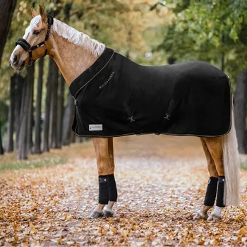 Vybavení pro koně Deka pro koně Fleece rug černá - Waldhausen 155 cm