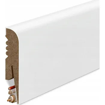 soklová lišta Podlahová lišta Golddoor MDF bílá 80 mm x 100 cm R8