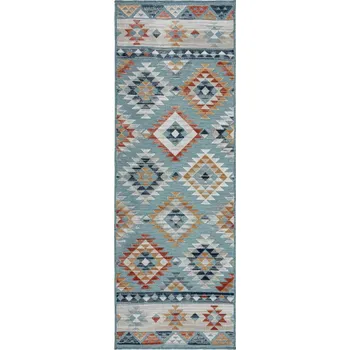 Koberec Modrý venkovní běhoun 80x230 cm Avery Blue – Flair Rugs ID_1726284