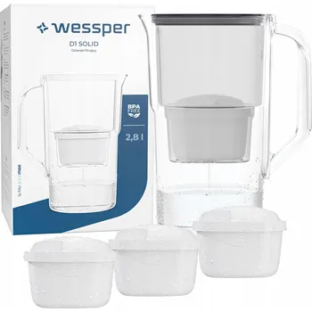 Filtrační konvice Filtrační konvice Wessper D1 SOLID FutureFlow 3,3 l černá