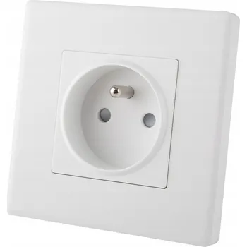 Elektrická zásuvka Elektrická Zásuvka nástěnná Luuna bílá