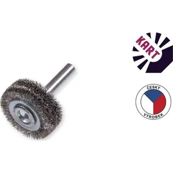 Brusný kotouč KART 1274065 kotoučový kartáč o 30 mm se stopkou - nerez