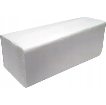 Papírový ručník Papírové ručníky skládané ZZ bílé 1vrstvé, celulóza, 4000 ks