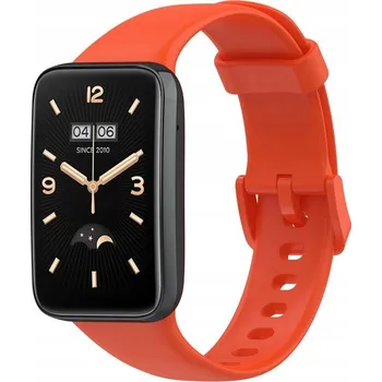 Příslušenství k chytrým hodinkám SILIKONOVÝ ŘEMÍNEK PRO SPORTOVNÍ NÁRAMEK XIAOMI MI BAND 7 PRO ORANŽOVÝ