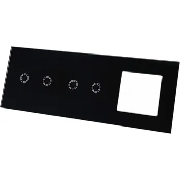 vypínač SKLENĚNÝ DOTYKOVÝ PANEL VYPÍNAČ ZÁSUVKA 2+2+1G