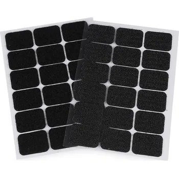 Zip Suchý zip samolepicí obdélníčky 25x32 mm, malé, 2 černá