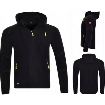 Pánská mikina Mikina fleecová fleecová mikina s kapucí ENGELBERT STRAUSS 77941 + šňůrka černá L