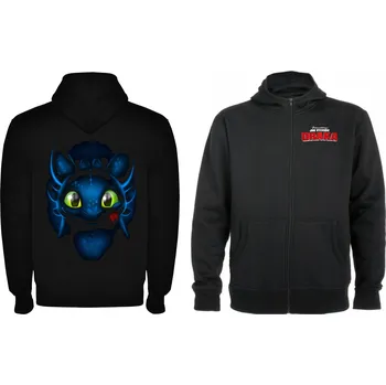 Chlapecká mikina Dětská mikina se zipem Jak vycvičit draka Velikost: 98/104 - 3/4roky