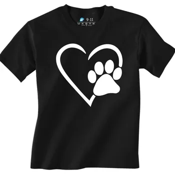 Chlapecké tričko Dětské tričko Zvířecí Láska (Od 3 do 13 let) (Velikost: 9-11, Barva: Černá)