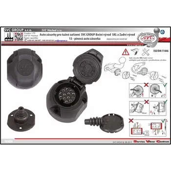 Tažné zařízení Elektropřípojka pro Hyundai Tucson 05/2024-> 13pin SV KI-157-D1, ECS / SVC GROUP