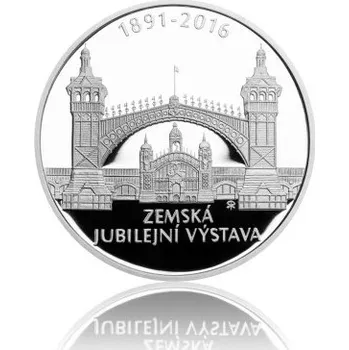 2016 - Stříbrná mince Zemská jubilejní výstava v Praze - Proof