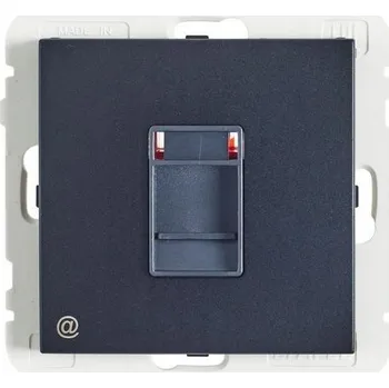 Elektrická zásuvka Internetová zásuvka nástěnná Efapel černá