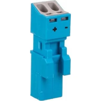 Zabezpečení domácnosti 2-pólová zástrčka Wago 0004-00010-58561 modrá