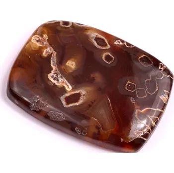 Přírodní kámen Kabošon Stick Agate č.3777 (41x31x6mm)
