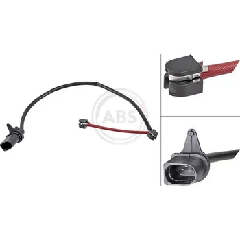 Brzdová destička Výstražný kontakt, opotřebení obložení A.B.S. 39777