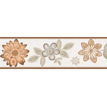 Fototapeta Samolepicí Dekorativní bordura na zeď Deco Border 58 květin