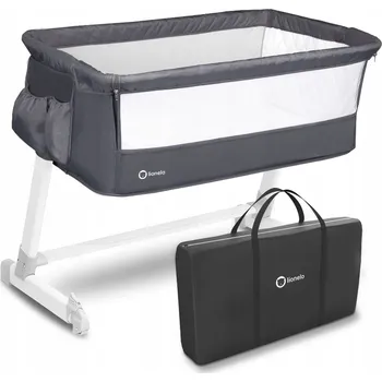 Postel Postel s matrací 90 cm x 69 cm šedá