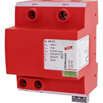 Přepěťová ochrana DC svodic prepetí DEHNcombo YPV pro FV systémy do 1200V 4P typ I+II FM