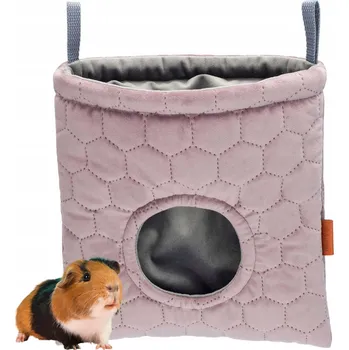 JÍDLO PRO KRÁLÍKY, MORČATA, ČINČILY - ZÁSOBNÍK NA SENO, LÁTKOVÝ, 24x24 cm