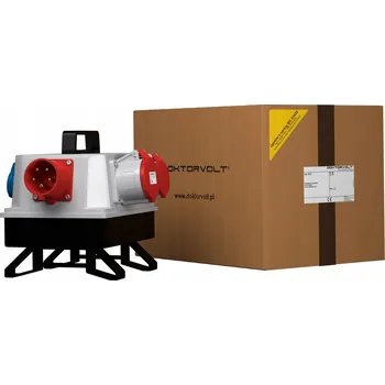 Rozvaděč Staveništní rozvaděč se zástrčkou 16A BAU 32A 16A 3x230V Schuko Doktorvolt