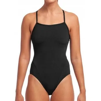 Dámské plavky Funkita STILL BLACK - dámské plavky s jedním ramínkem Single Strap 14 (UK36) L