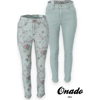 Dámské džíny Kalhoty džínové oboustranné Onado H720 barva: zelená-khaki, velikost: M