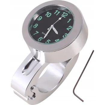 Obraz MOTOCYKLOVÉ HODINKY NA ŘIDÍTKA STŘÍBRNÉ