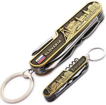 Nůž multifunkční Slovakia Bratislava - zlatý