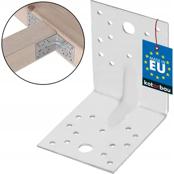 Tesařské kování Úhelník tesařský spojovací 100x100x80 ZESÍLENÝ