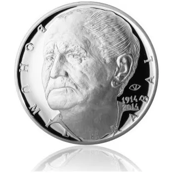 2014 - Stříbrná mince Bohumil Hrabal, Proof
