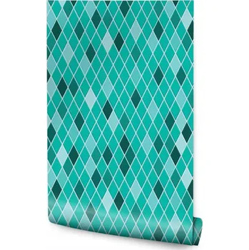 Fototapeta Dekorační tapeta do obýváku, moderní barevné kosočtverce